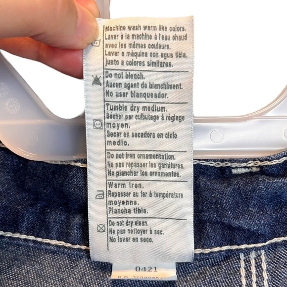 Men's CARHARTT B13 DST 40 X 32 Dungaree Denim Blue Jeans Carpenter Loose Fit - Picture 4 of 10